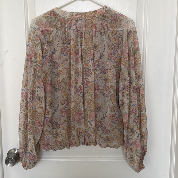 Molly Green Boho Button Blouse - Picture 3 of 3